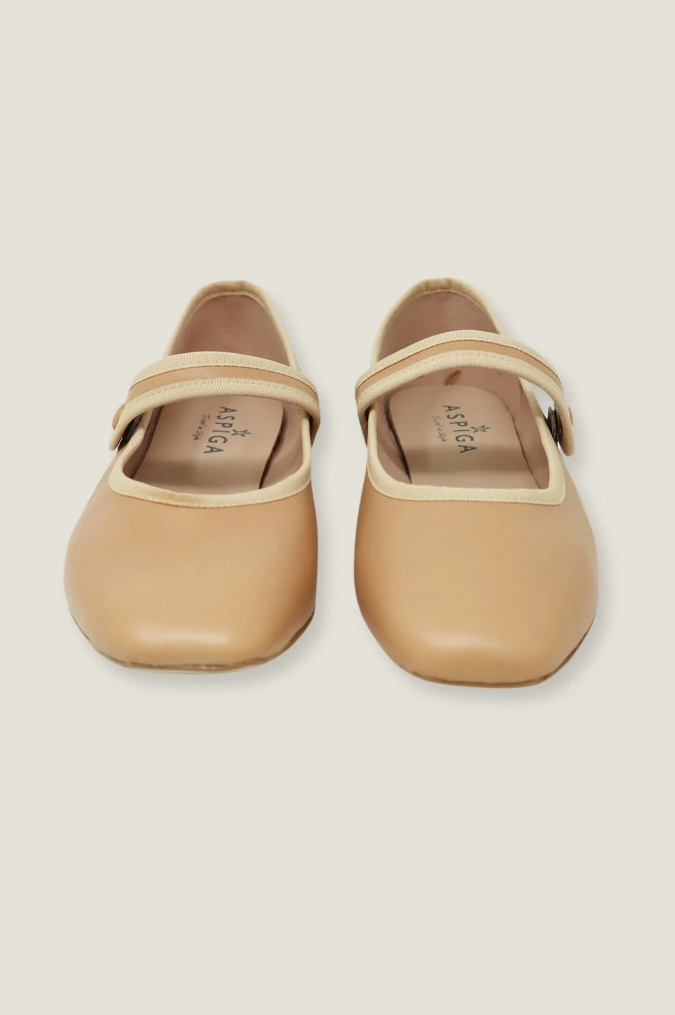 Leather Mary Jane | Camel