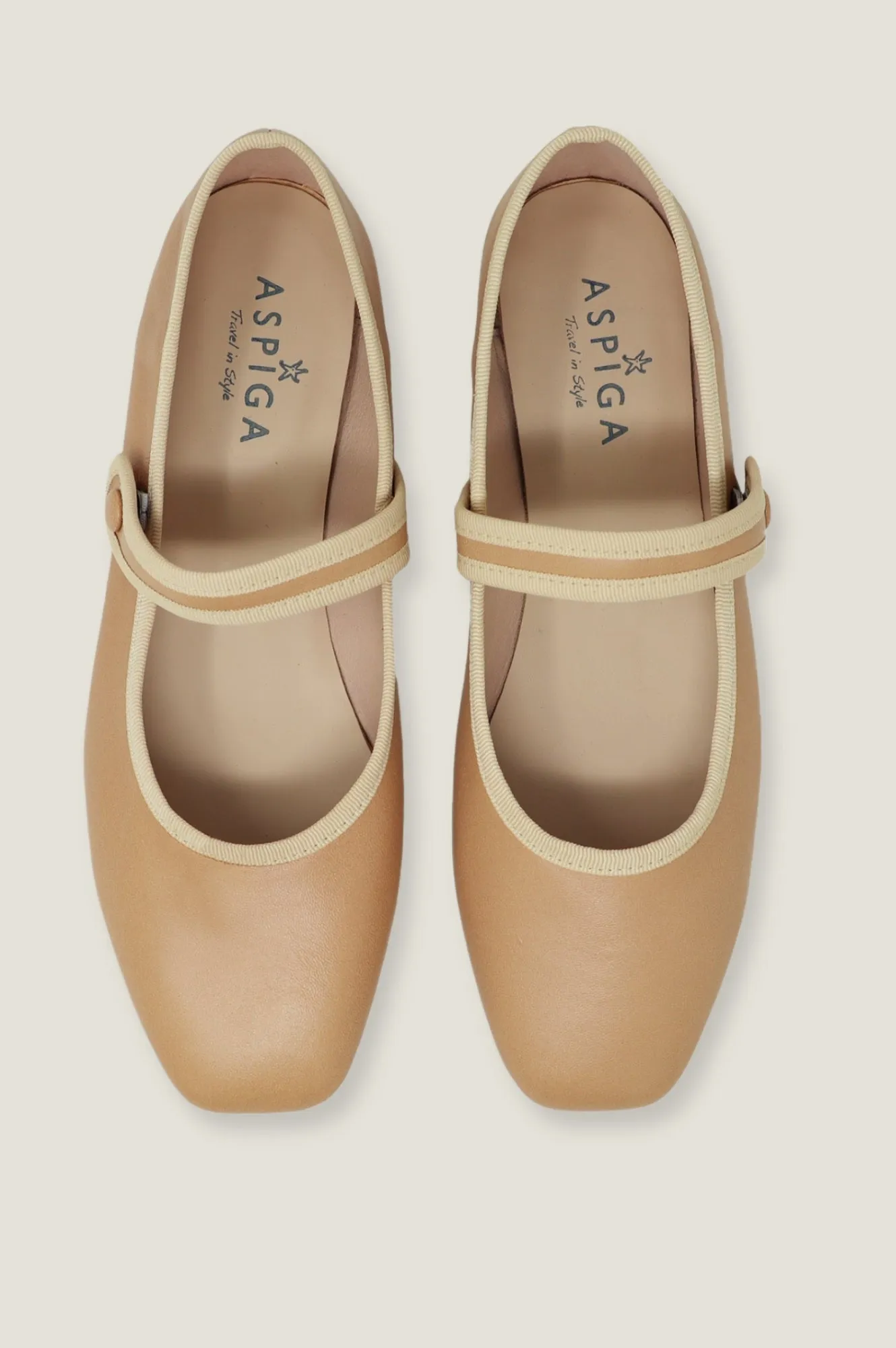 Leather Mary Jane | Camel