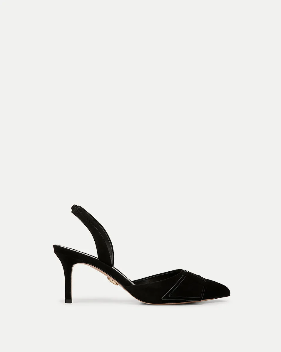 Lisbeth Suede Slingback Pump