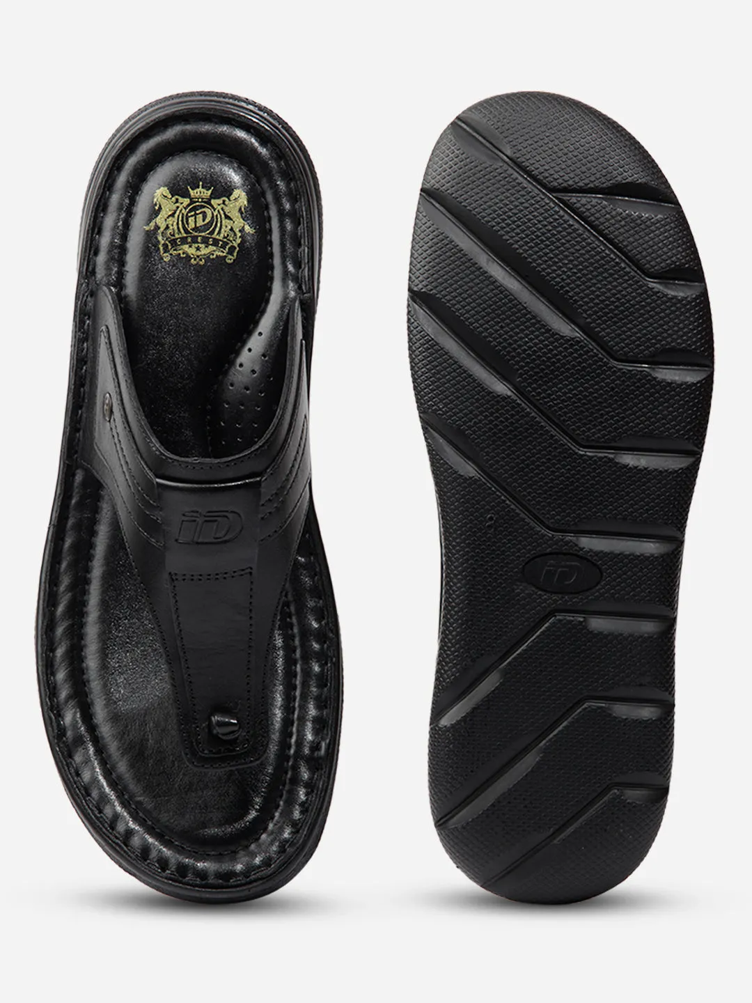 Men Black Sandal / Slipper (ID4217)