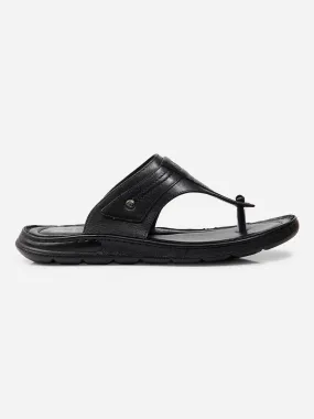 Men Black Sandal / Slipper (ID4217)