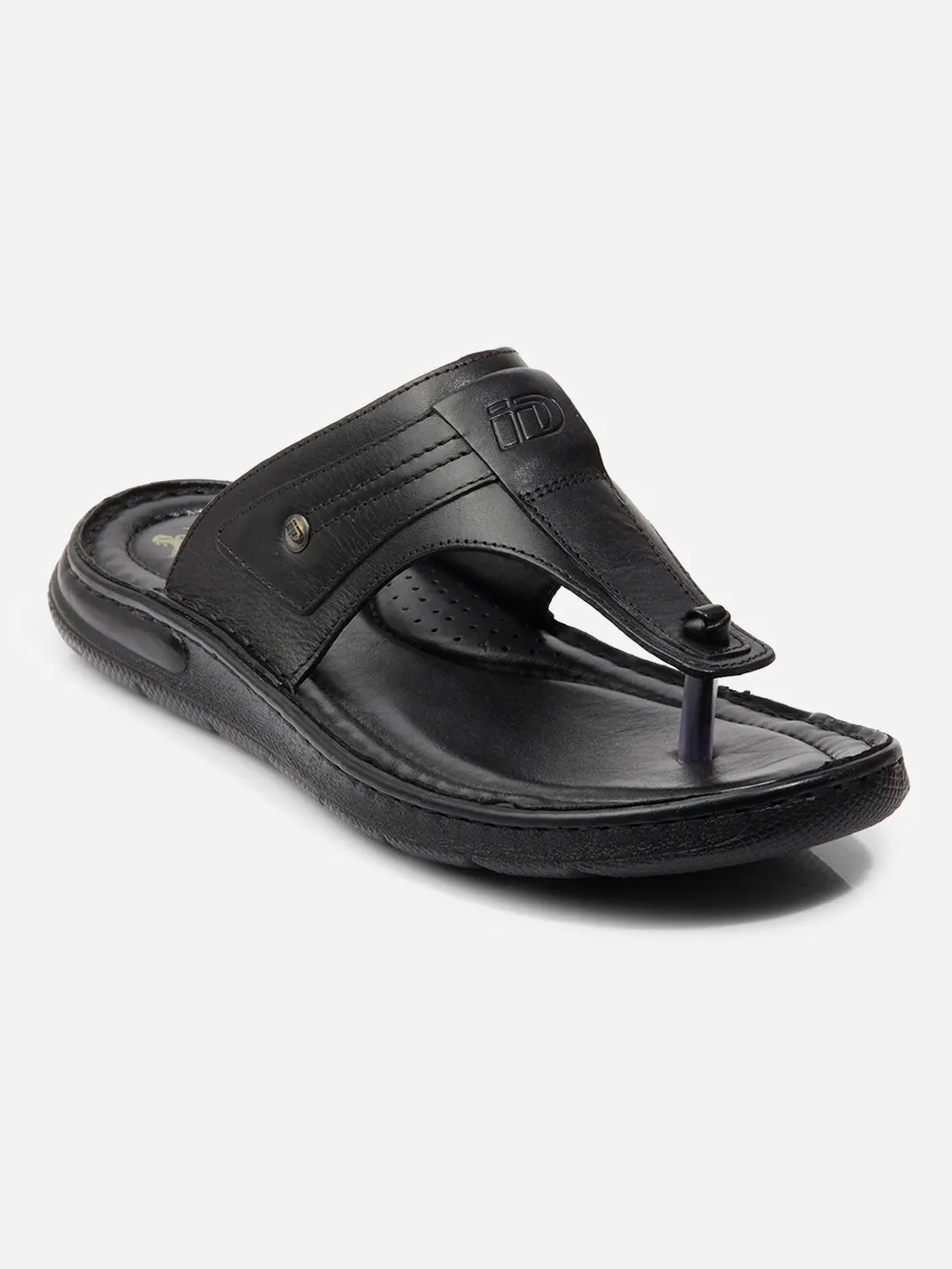 Men Black Sandal / Slipper (ID4217)