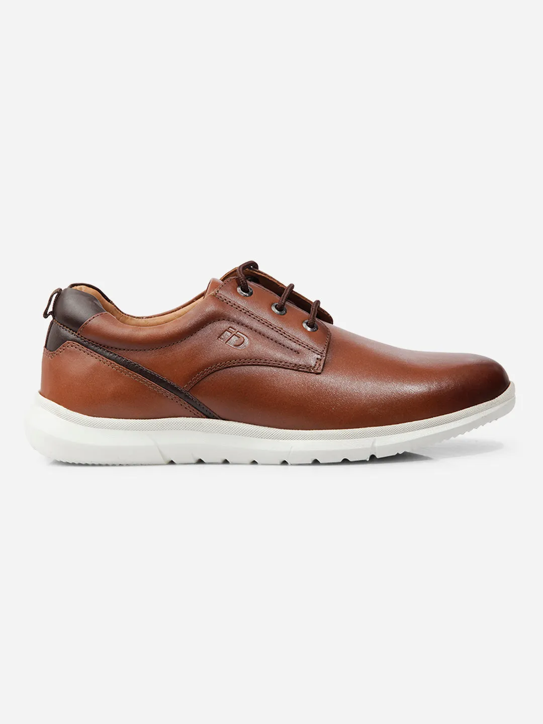 Men Tan Leather Sneaker (ID3087)