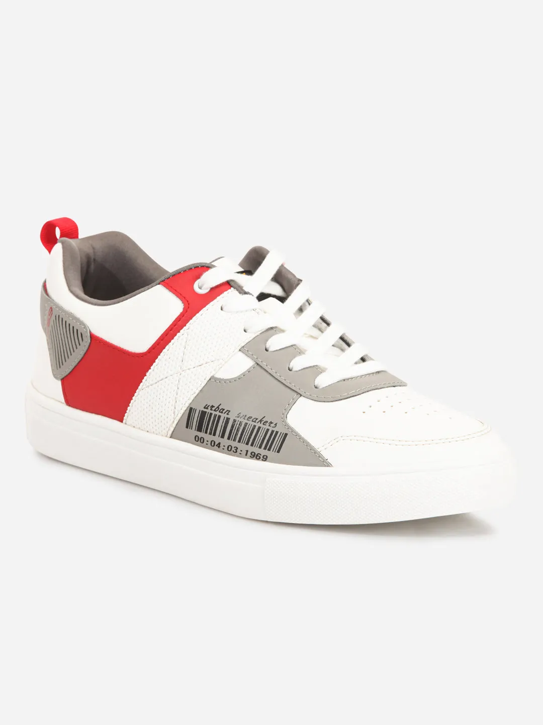 Men's Active Graphic White Sneaker (IX1062)