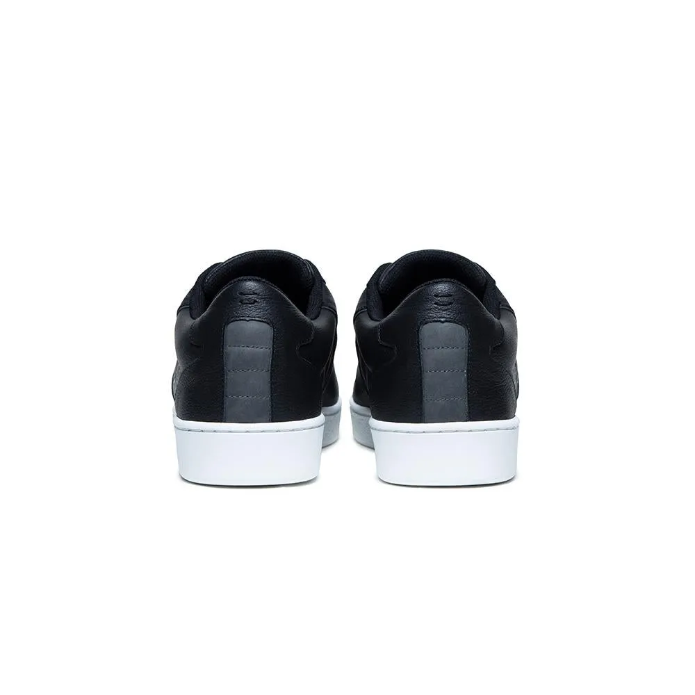 Men's Adelaide Black White Leather Sneakers 02613-998