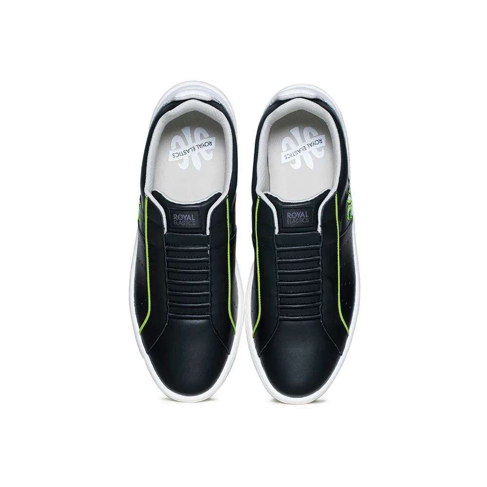 Men's Icon Archer Black Green Leather Sneakers 06394-904