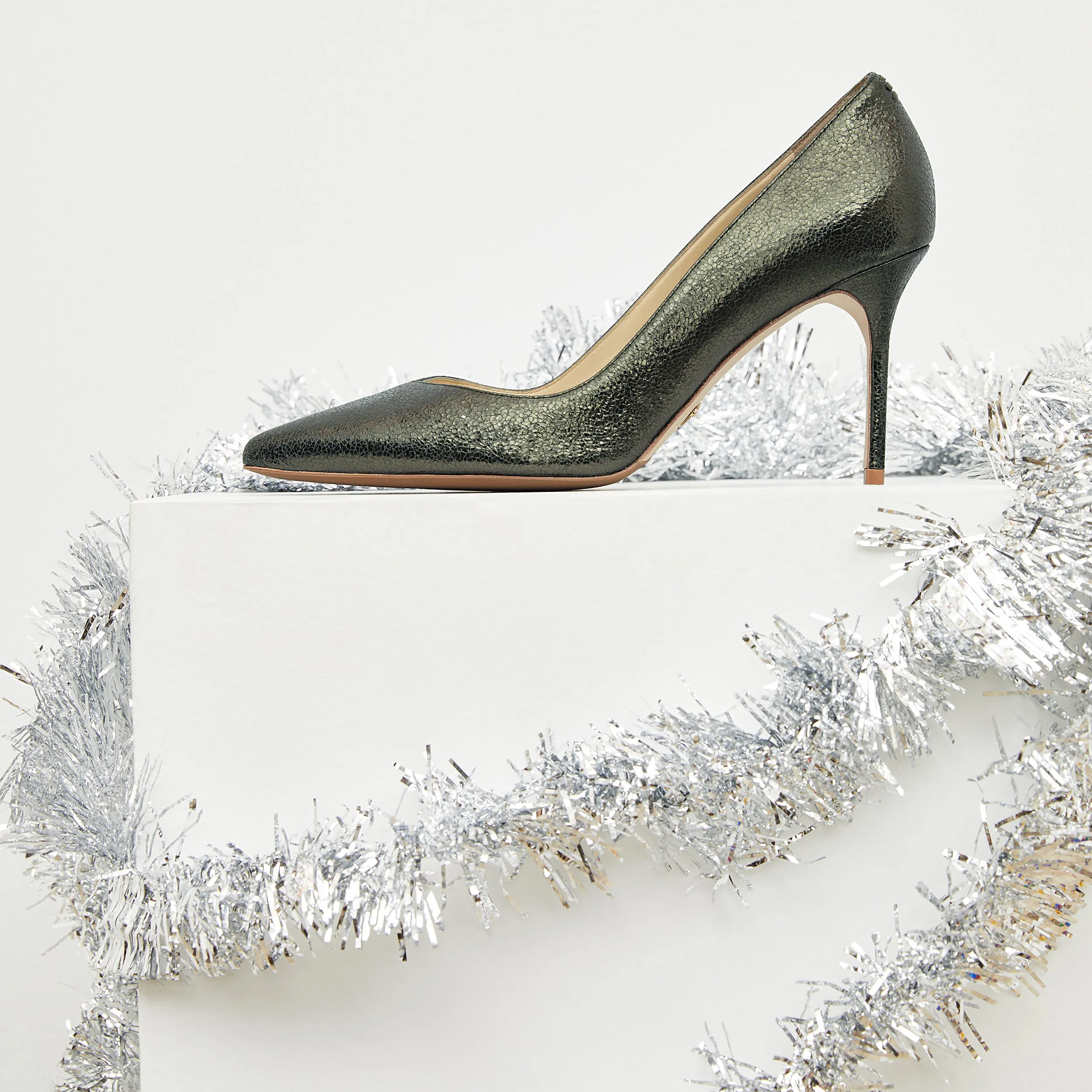 M.M.LaFleur x Sarah Flint Perfect Pump 85 :: Cypress Crackle