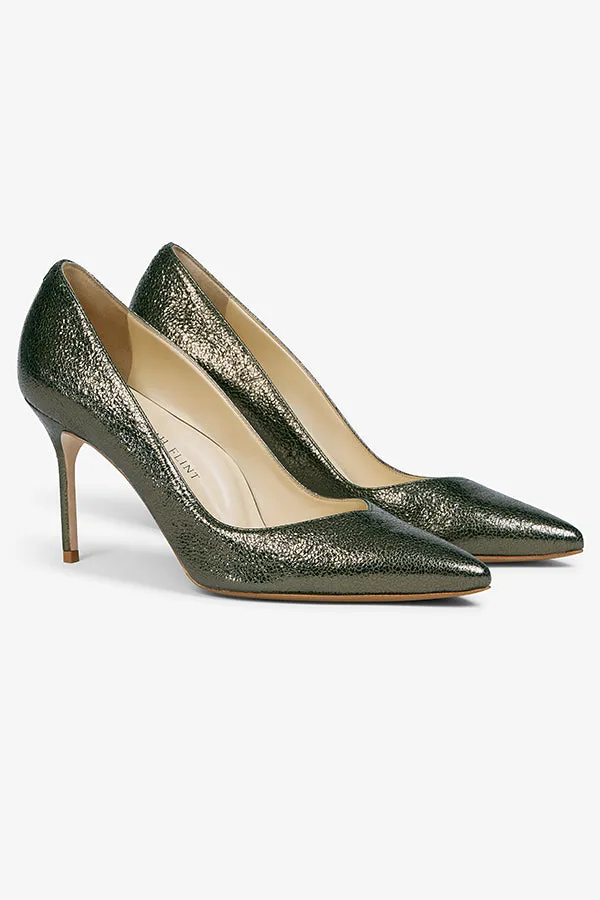 M.M.LaFleur x Sarah Flint Perfect Pump 85 :: Cypress Crackle