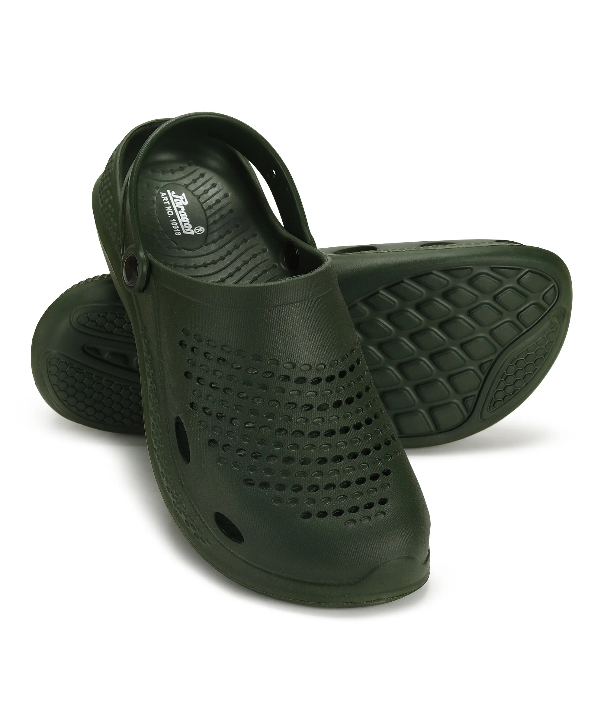 Paragon K10918G Men Casual Clogs | Stylish, Anti-Skid, Durable | Casual & Comfortable | For Everyday Use