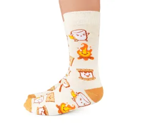 "Gimme s'more"  Cotton Crew Socks by Uptown Sox