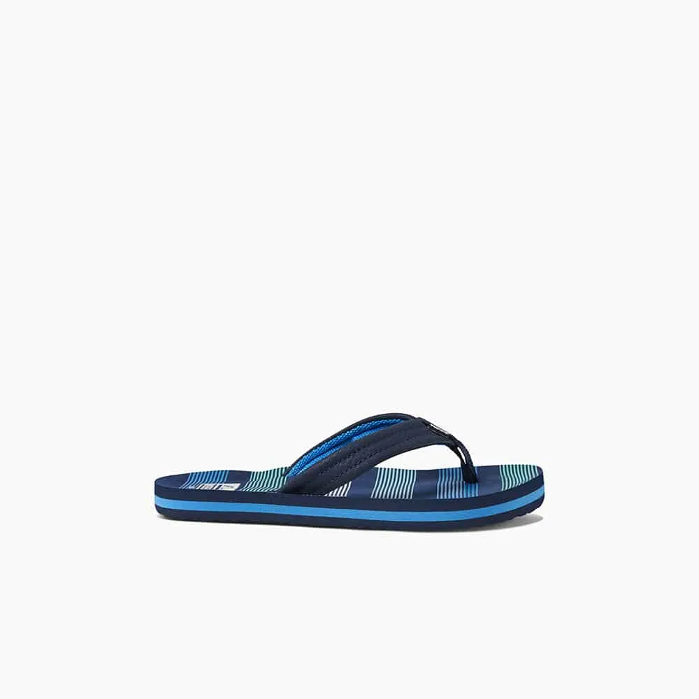 Reef Boys Ahi Flip Flop Deep Sea Stripes