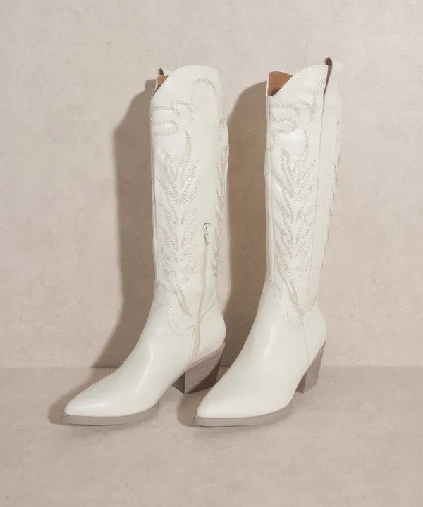 Samara  Embroidered Tall Cowboy Boot