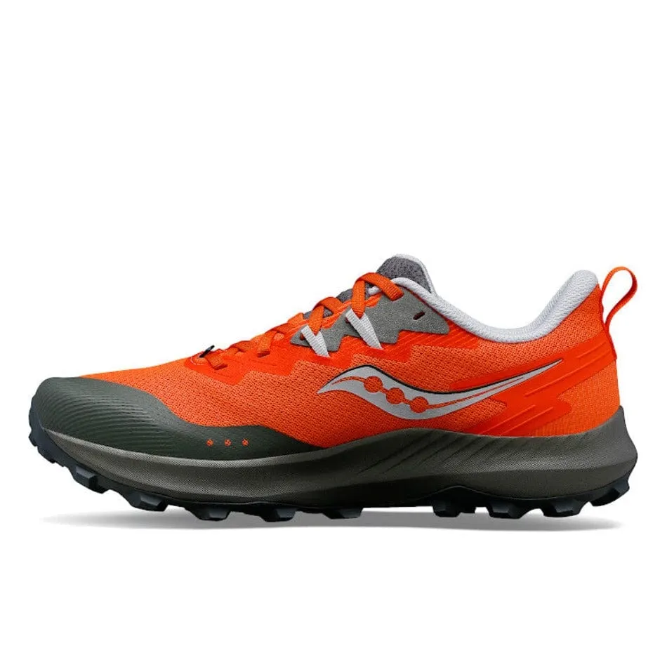 Saucony Peregrine 14 Men's Trail Shoes SS24 Pepper / Bough