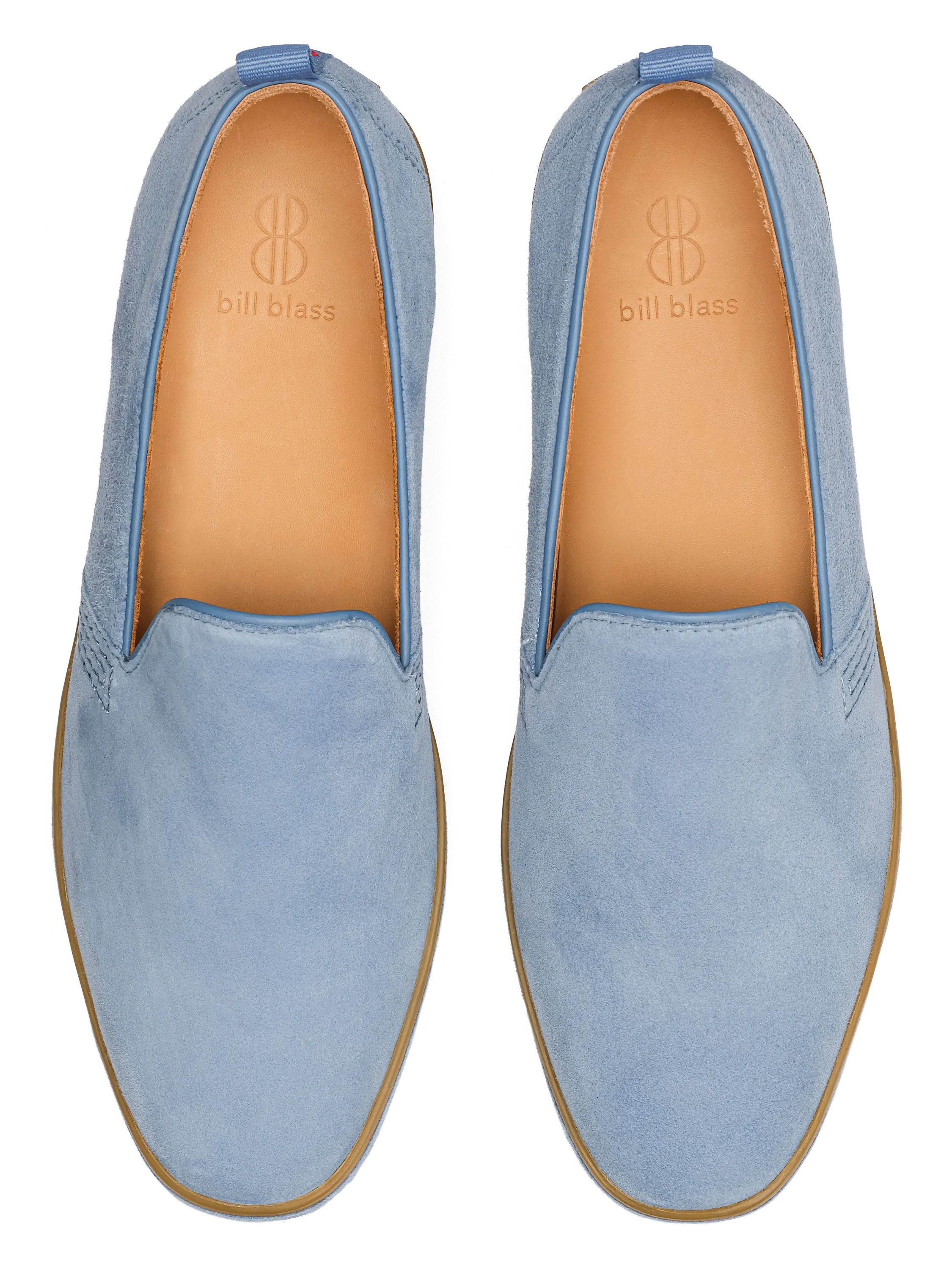 Sutton Suede Slip On - Lagoon Blue