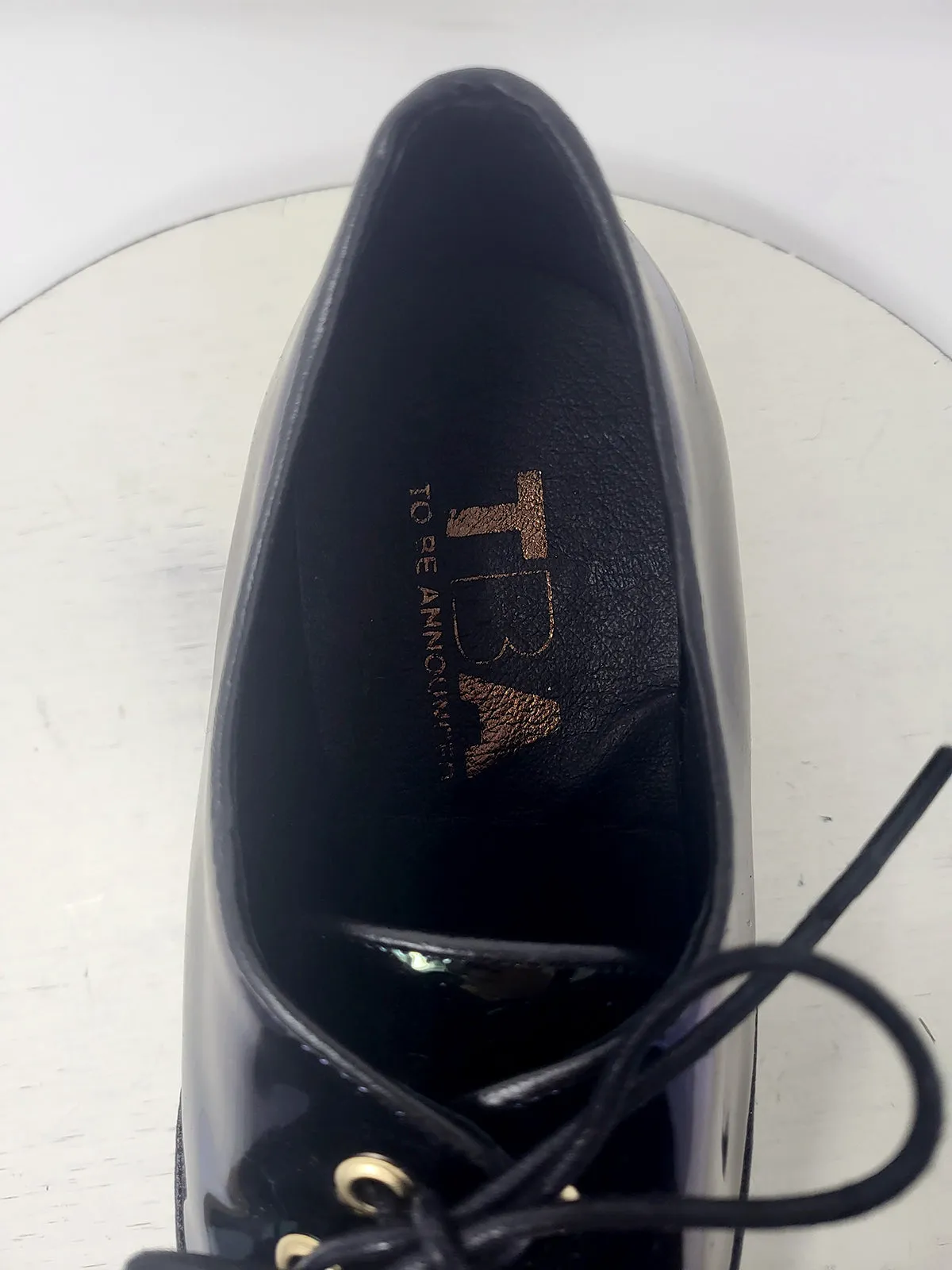 TBA Size 11 Black Platform Oxfords NWOB