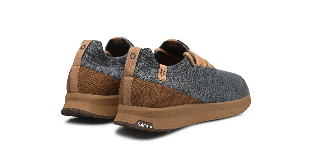 Tsavo M 2.0 Wool Steel Grey - Tobacco