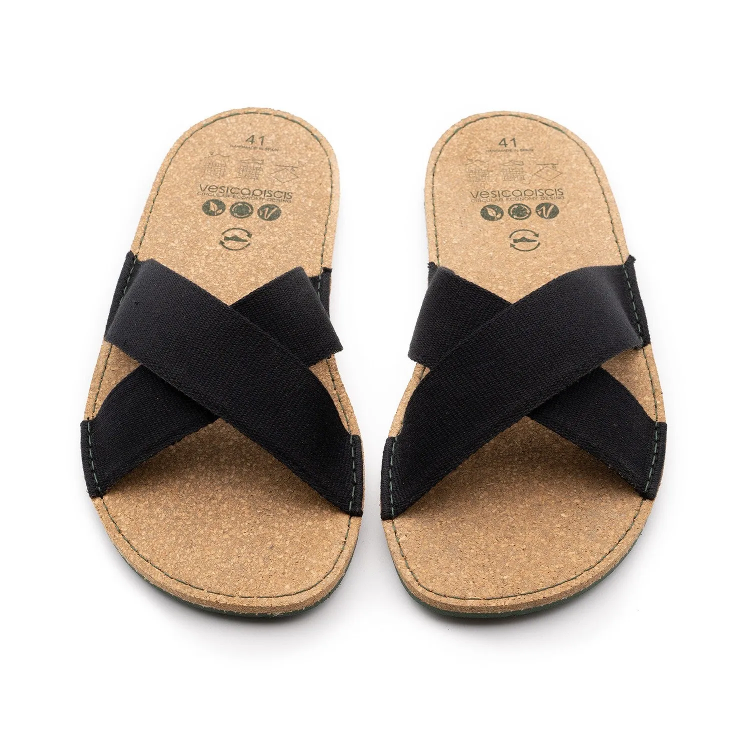 Vegan sandal black SRI005