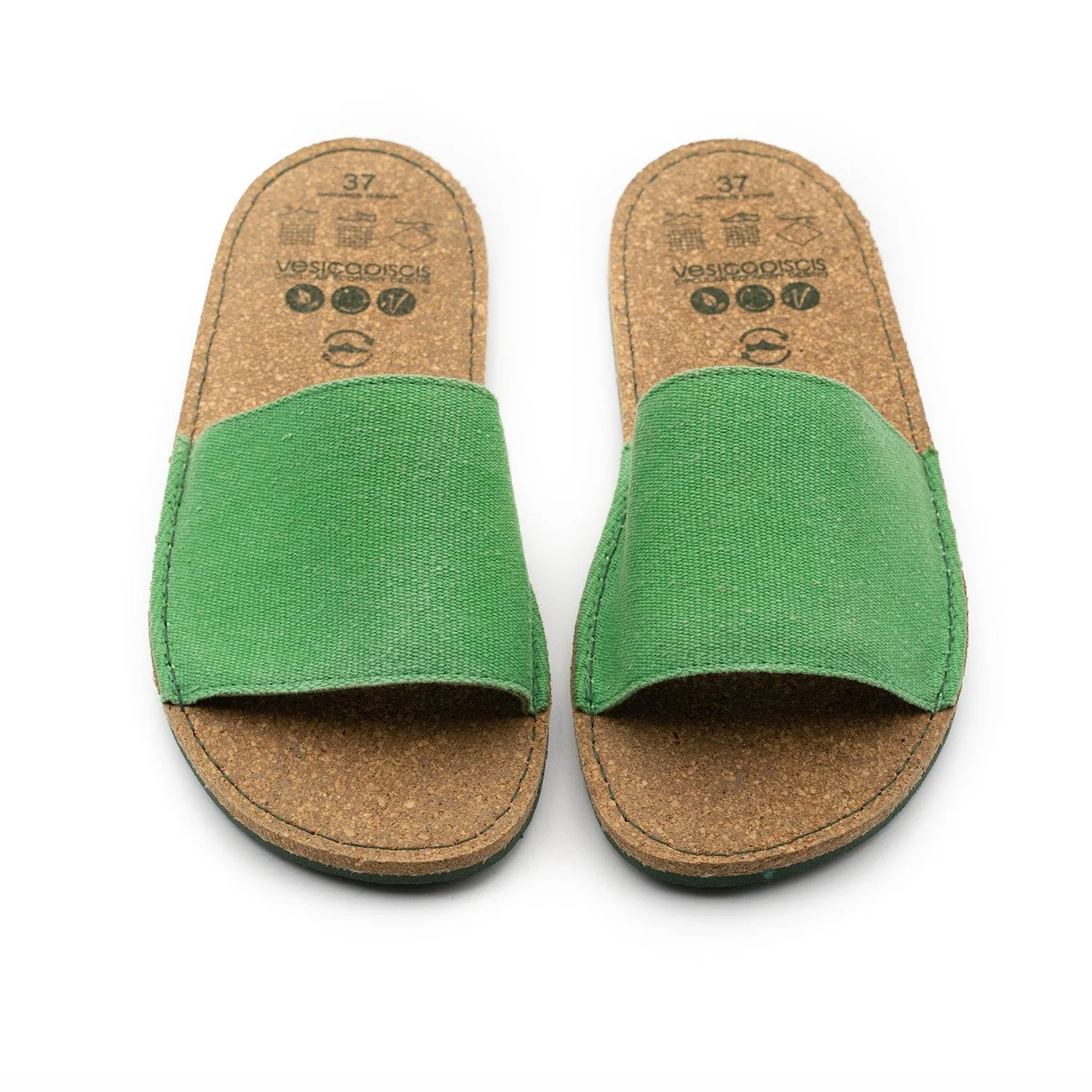 Vegan sandal green kiwi BEA009