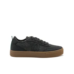 Vegan sneaker mesh black BRI005