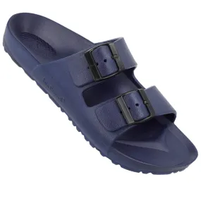 Walkaroo Men Slip On Slide Sandals  - WC4808 Blue