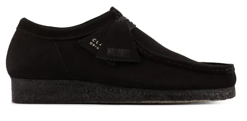 Wallabee Black Suede