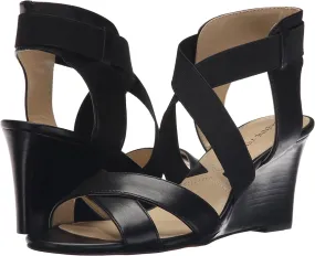 Women's Adrienne Vittadini •Rheanne•  Strappy Leather Wedge