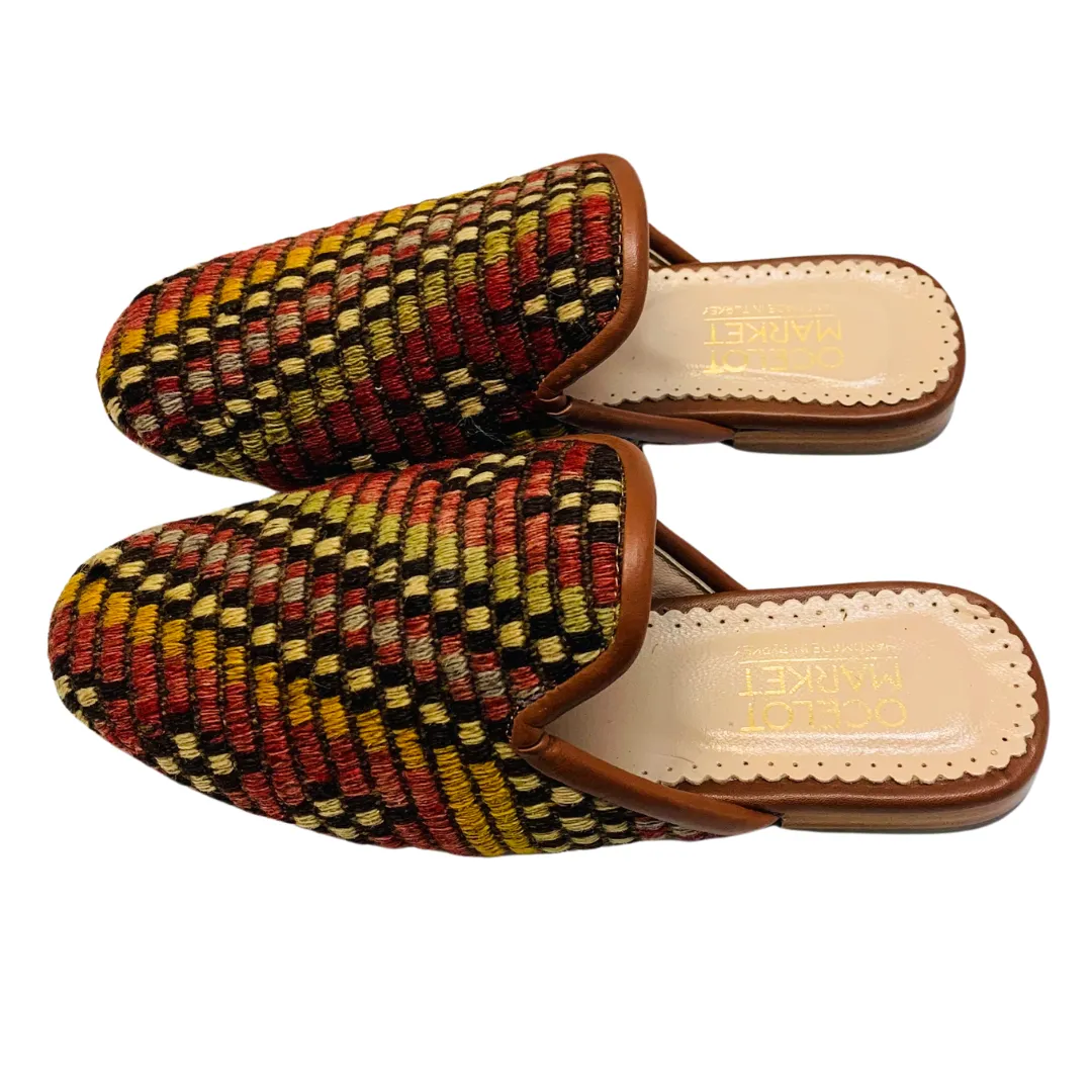 Women's Turkish Kilim Mules | Multicolor Pattern