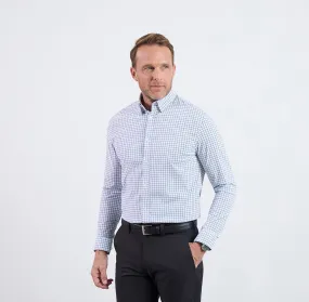 Zenith Dress Shirt Classic Fit - Blue Double Check